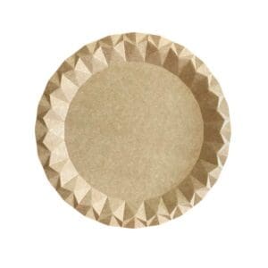 Assiette plate kraft 23 cm sans plastique