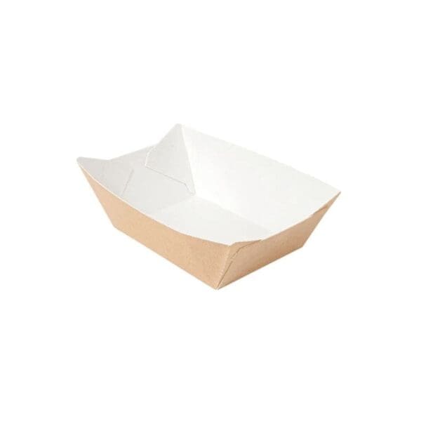 Barquettes frites en carton sans plastique marron